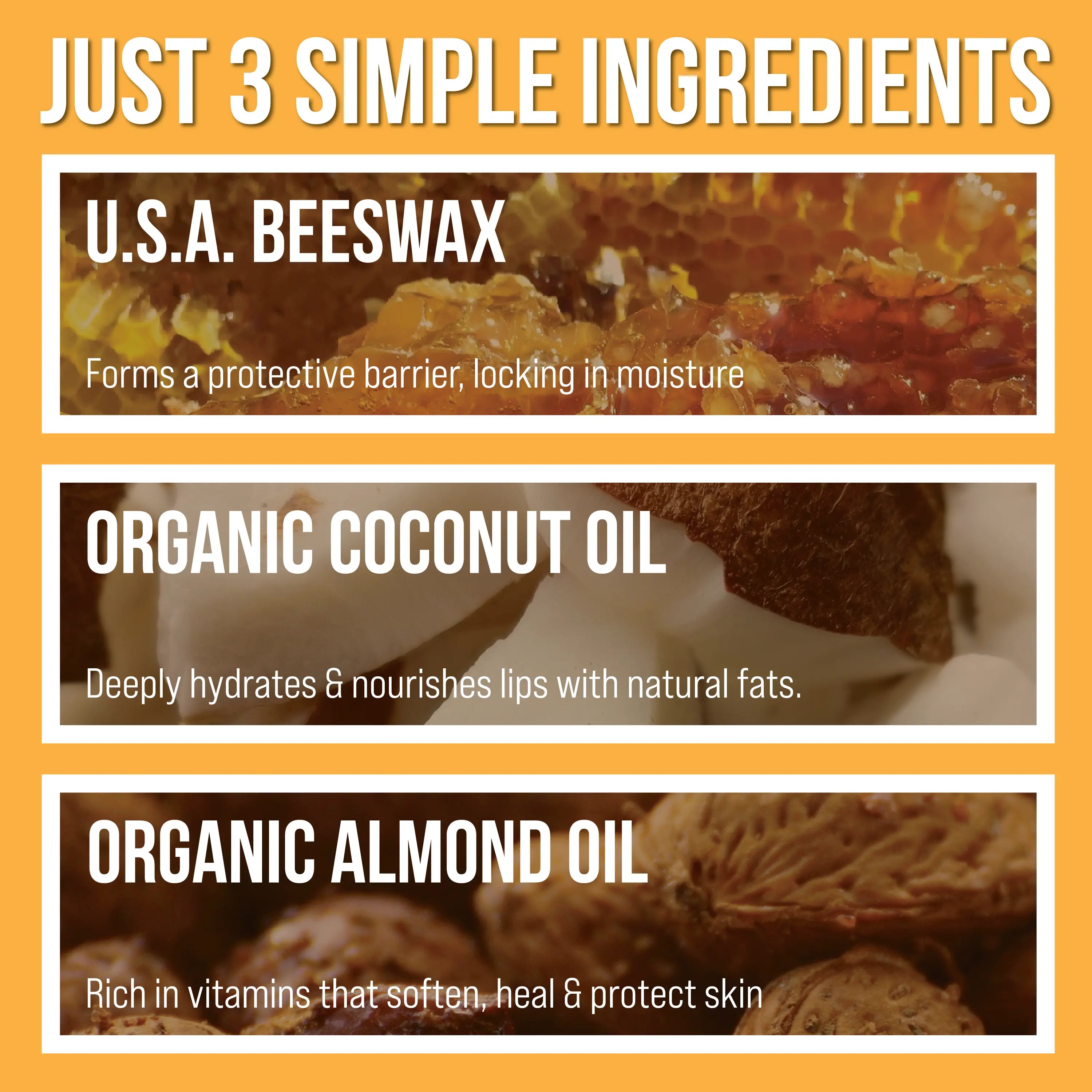 Natural Original Lip Balm (3 -Pack) - Dooey's Bees